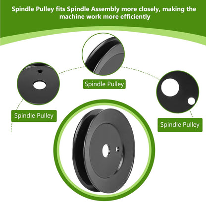 Deck Spindle Pulley Replaces for Troy-Bilt 756-04094 Super Bronco 13AX60KH011 Range Rider 13AX60TH711 46 Inch Deck Lawn Tractors