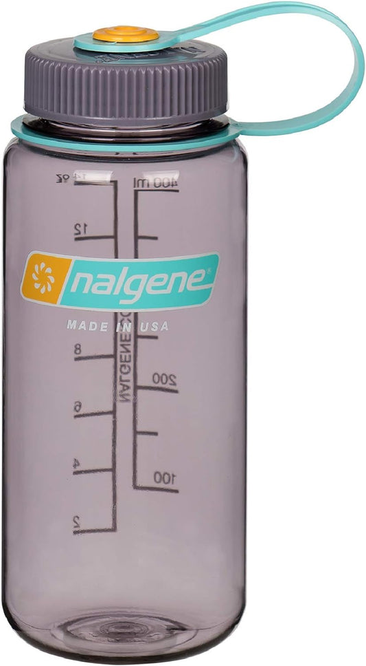 Nalgene Tritan Wide Mouth Bpa-Free Water Bottle, Aubergine, 16 Oz (342068)