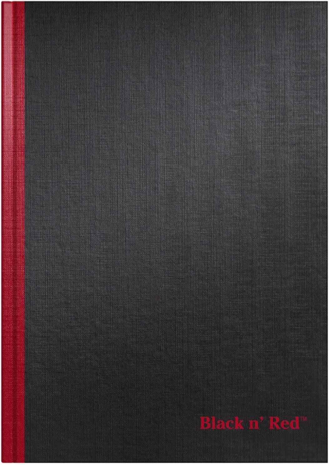 Black N' Red Notebooks, Business Journals, 3 Pack, 11-3/4" X 8-1/4", 96 Sheets, Ruled, Optik Paper, Hardcover, Casebound, Black (400123487)