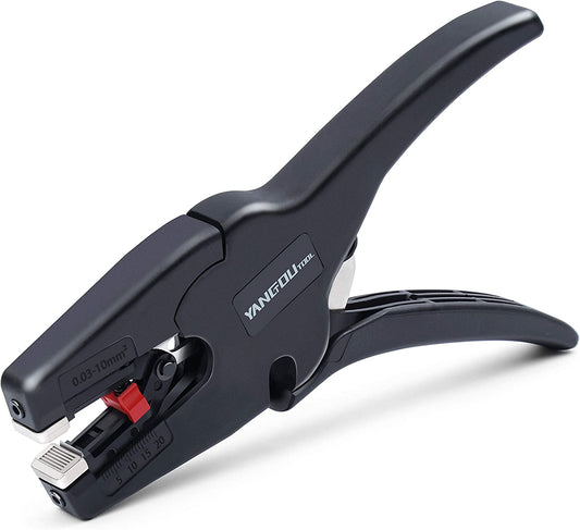 Yangoutool Automatic Wire Stripper and Cutter: 2-In-1 Tool with Auto Distance Positioning, Ideal for Electricians, Handles AWG 7-32, 0.25-0.75 Inches, Essential for Quick Electric Wiring Jobs