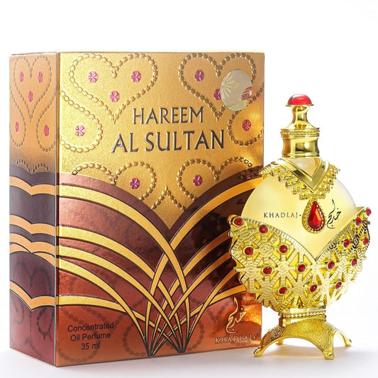 ORIGINAL Hareem Al Sultan Gold Concentrated Perfume Oil by Khadlaj (35Ml)