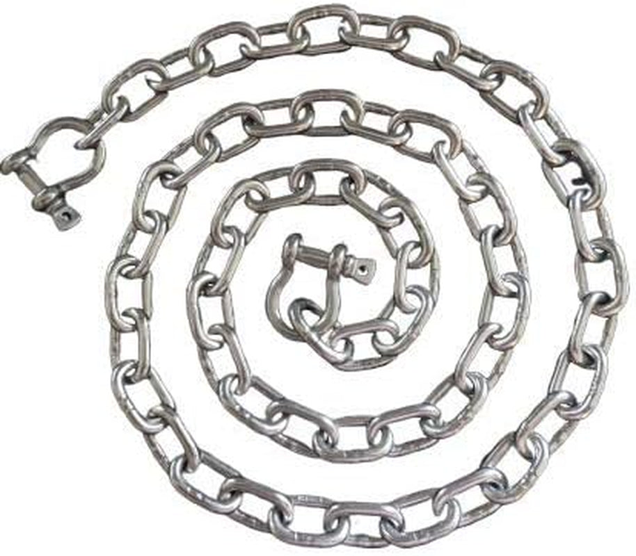 US Stainless Stainless Steel 316 Anchor Chain 5.5Mm or 3/16" by 6' Long Shackles