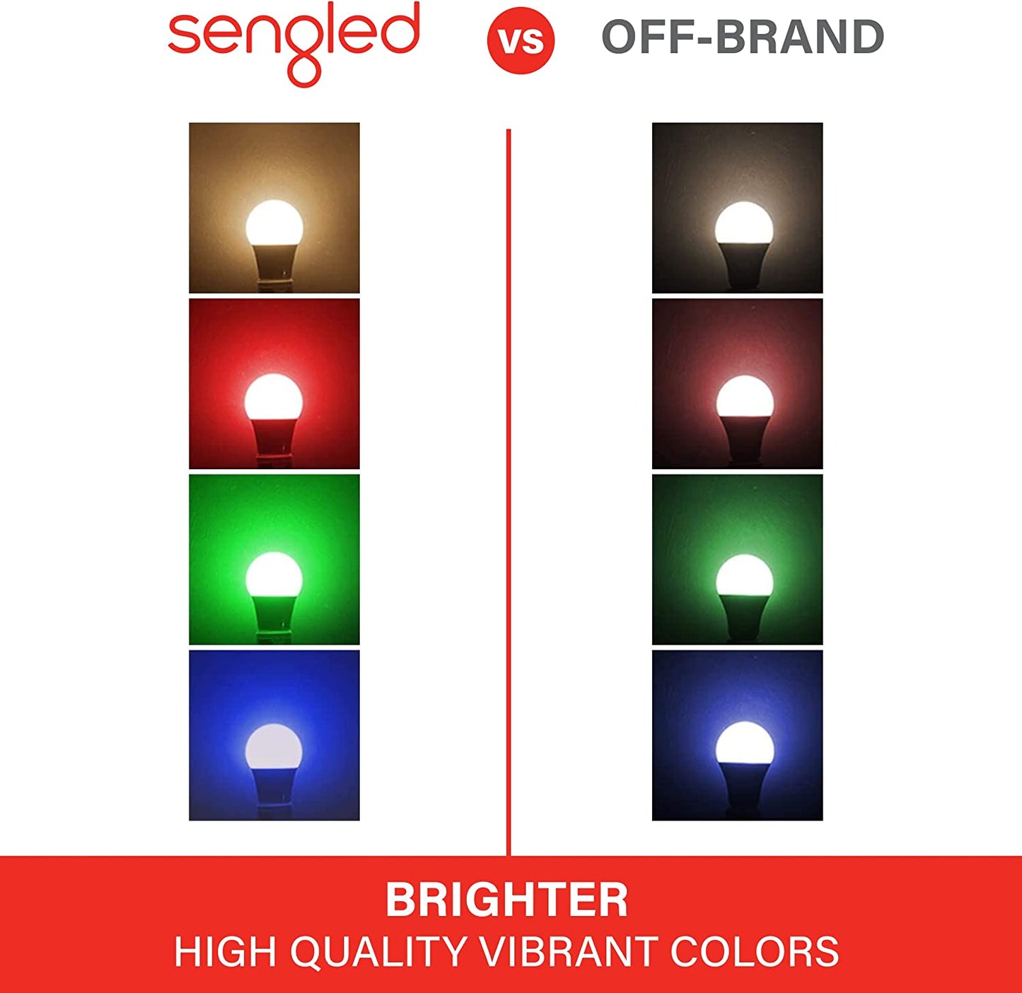 Sengled Smart Light Bulbs, Color Changing Alexa/Bluetooth Mesh, Dimmable LED Bulb A19 E26 Multicolor, High CRI, High Brightness, 8.7W 800LM, 1Pack