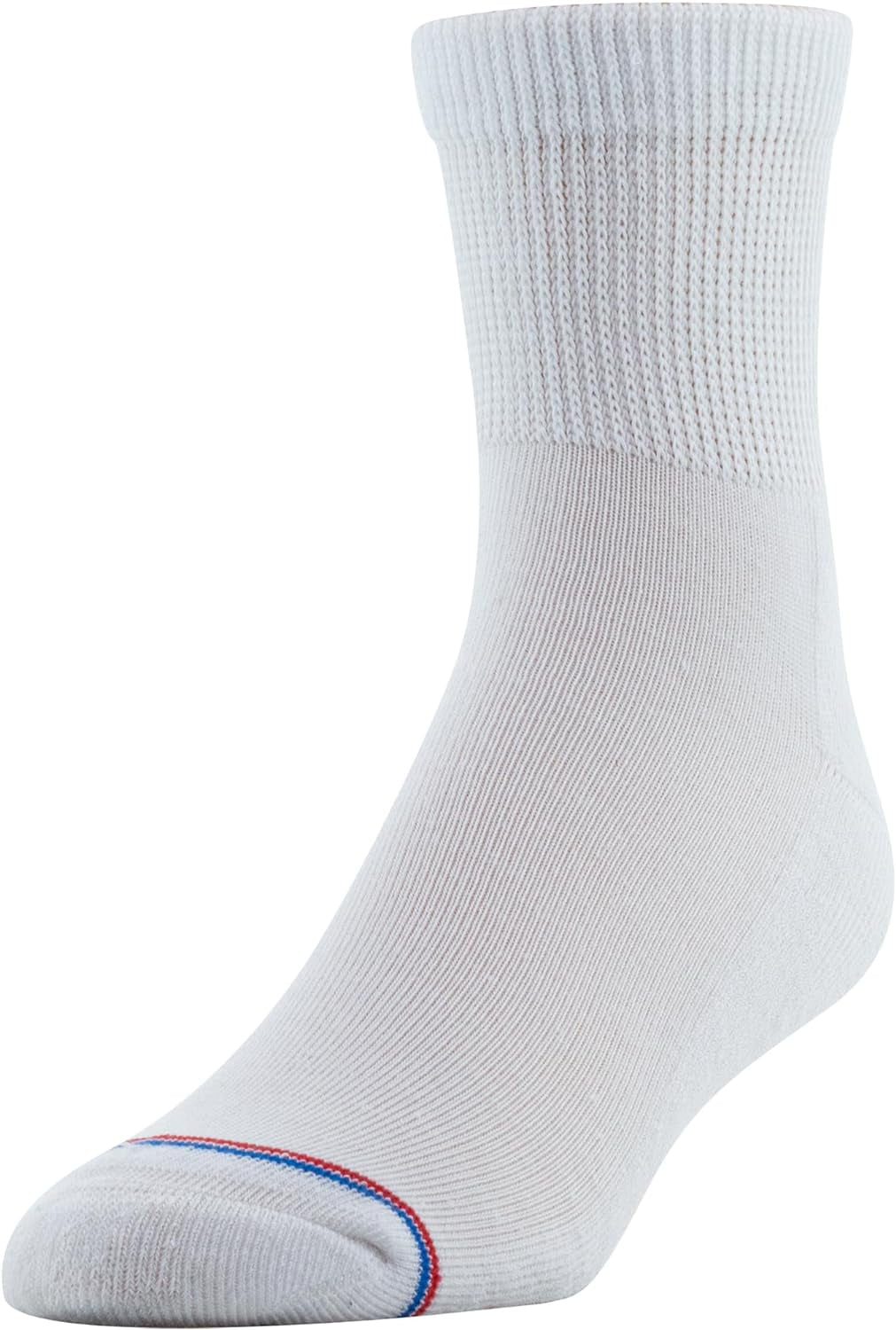 Medipeds Mens 8 Pack Diabetic Quarter Socks with Non-Binding Top