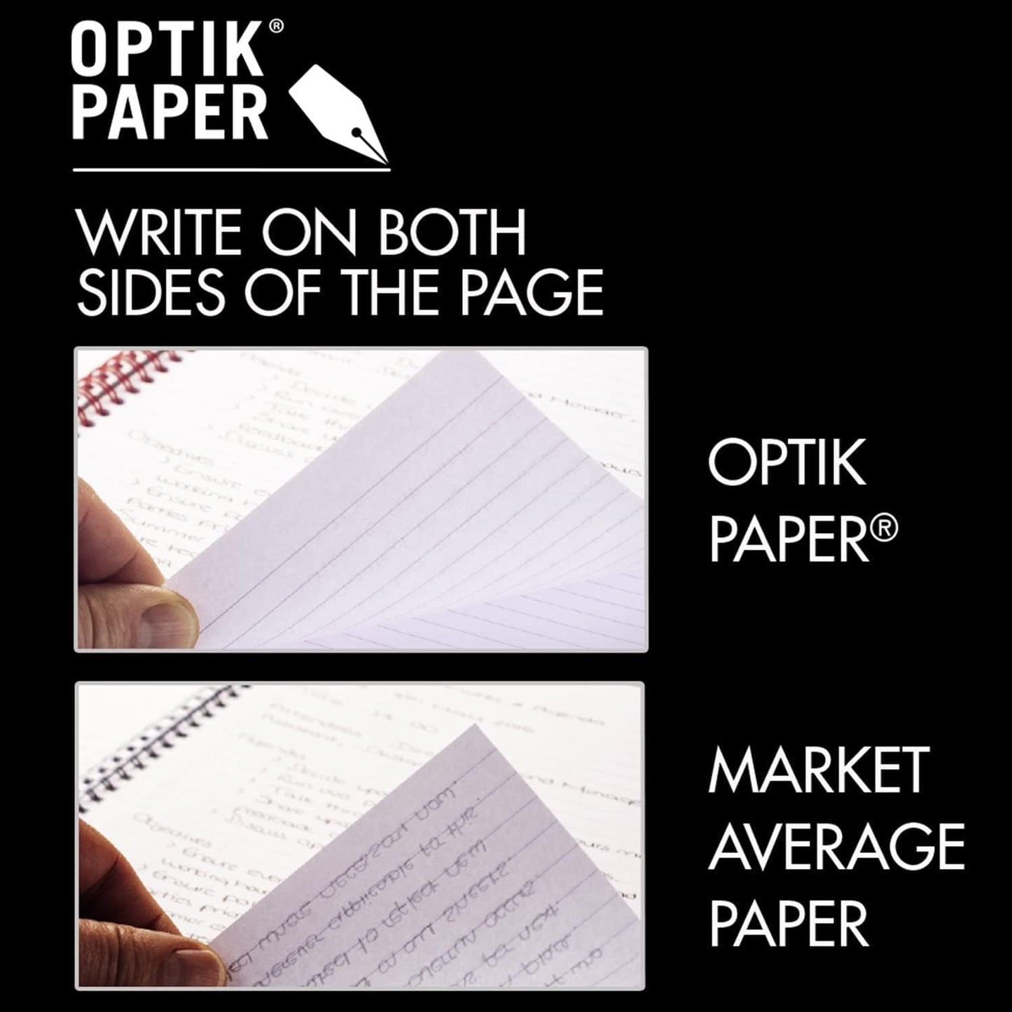 Black N' Red Notebooks, Business Journals, 3 Pack, 11-3/4" X 8-1/4", 96 Sheets, Ruled, Optik Paper, Hardcover, Casebound, Black (400123487)